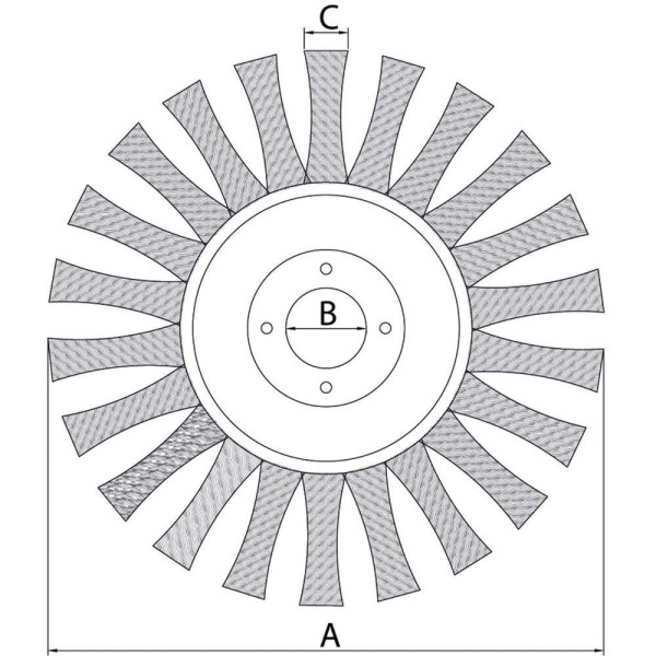 Encontraproduto.com.br - ESCOVA CIRC ARAME ENT 4.1/2X1/2 PRO