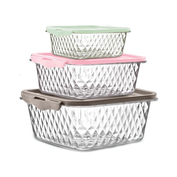 Encontraproduto.com.br - Kit Pote Cristal Ret Plasvale