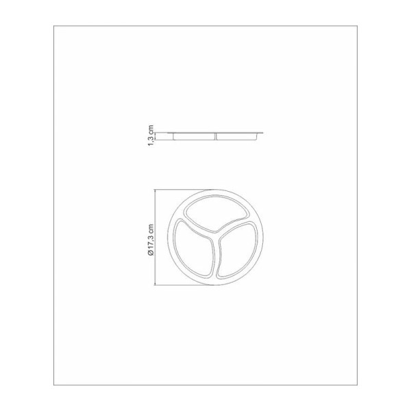 Encontraproduto.com.br - Prato para Couvert Tramontina Utility em Aço Inox 61426/170