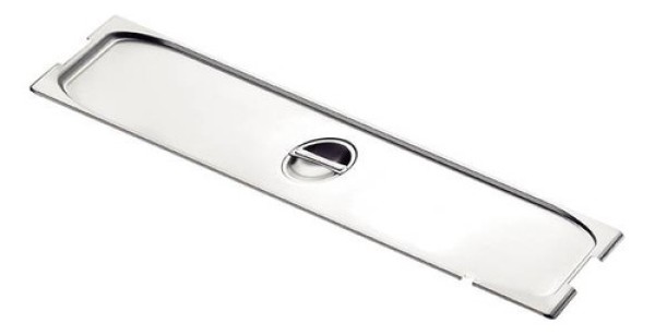 Encontraproduto.com.br - Tampa Para Cuba Gn 2/4 Tramontina Em Aço Inox Com Recorte Para Alças E Concha Tramontina