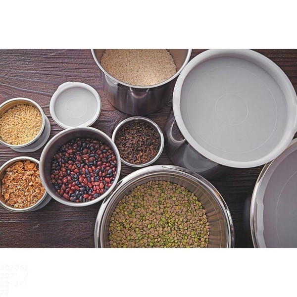 Encontraproduto.com.br - Recipiente Aço Inox para Armazenar