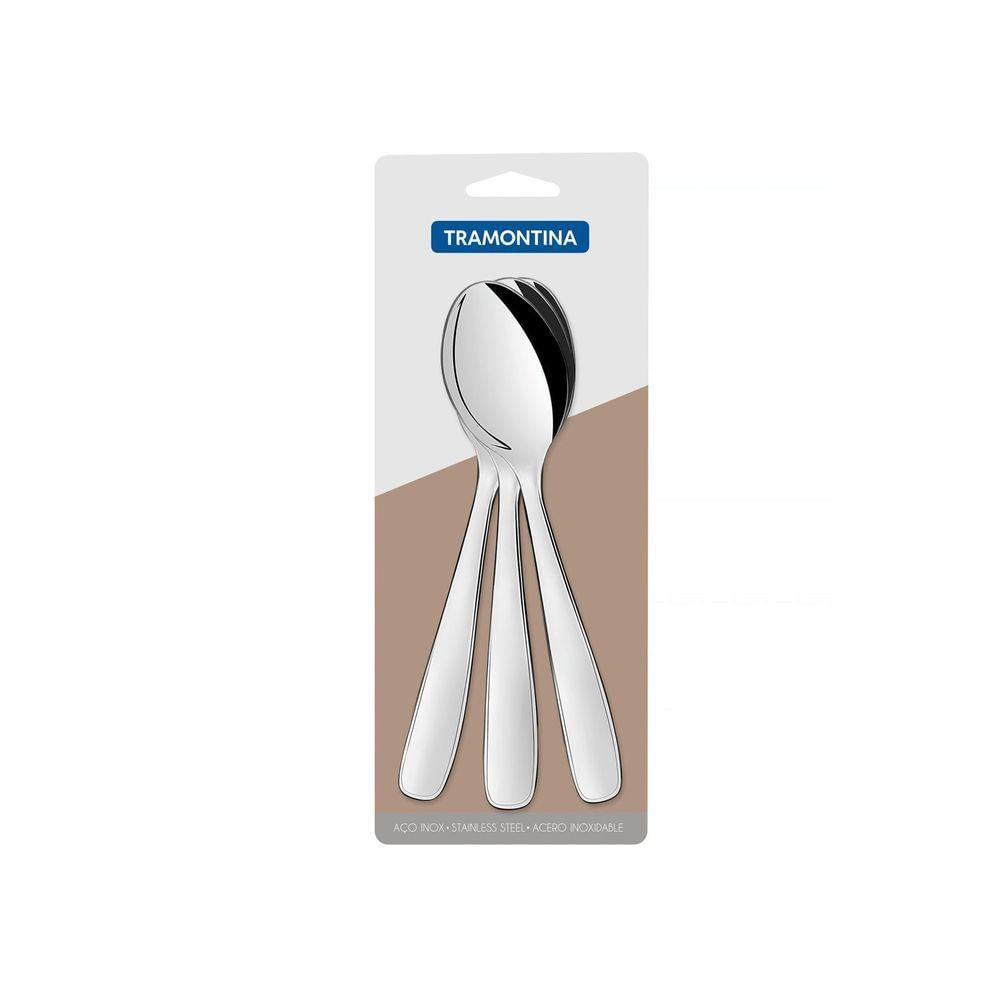 Jogo.Colher Mesa Aço Inox 3 Peças