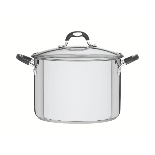 Encontraproduto.com.br - Caldeirão Tramontina Astro Aço Inox Tampa de Vidro 24 cm 7,6 Litros