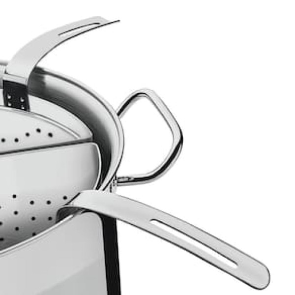 Encontraproduto.com.br - Cozi-Pasta Tramontina Professional em Aço Inox com 4 Divisórias 30 cm 13,5 L