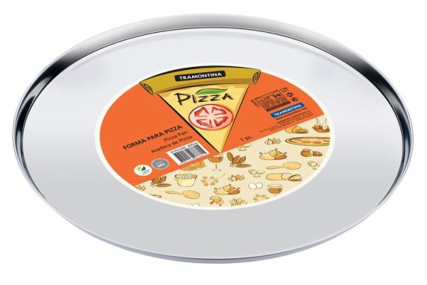 Encontraproduto.com.br - Forma Aço Inox Para Pizza Tramontina