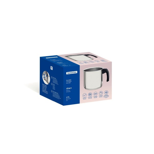 Encontraproduto.com.br - Fervedor Aco Inox Tramontina 2l Allegra