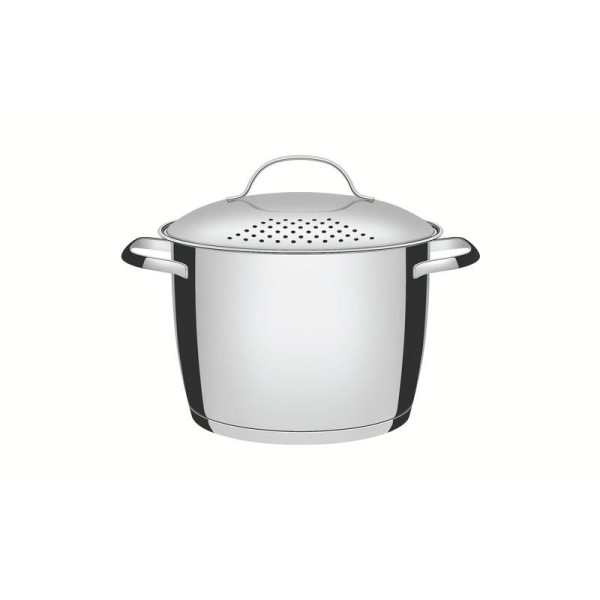 Espagueteira Tramontina Allegra em Aço Inox com Fundo Triplo 20 cm 4,4L 62667/203