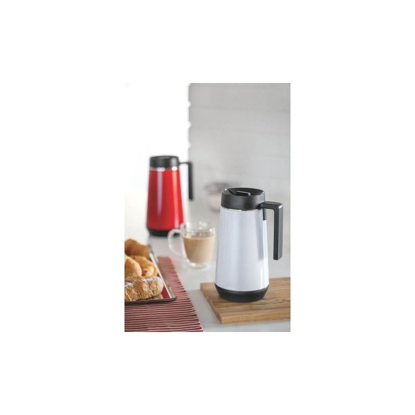 Encontraproduto.com.br - Bule Térmico Exata Aço Inox Branco Sem Infusor 750Ml - 61645/074 - Tramontina