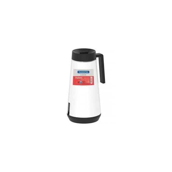 Encontraproduto.com.br - Bule Térmico Exata Aço Inox Branco Sem Infusor 750Ml - 61645/074 - Tramontina