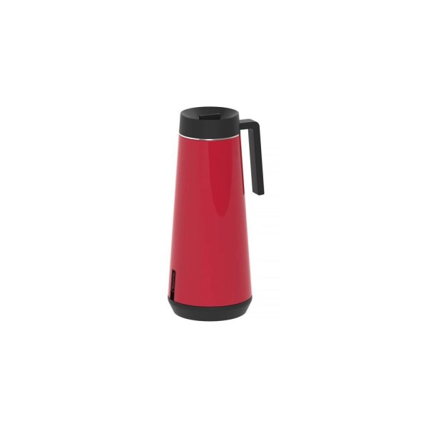 Encontraproduto.com.br - Bule Térmico Tramontina Exata Em Aço Inox Vermelho Com Infusor 1 L Tramontina