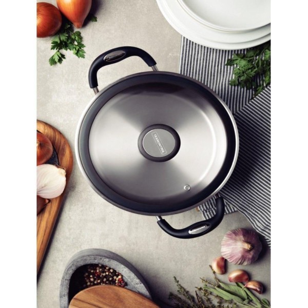 Encontraproduto.com.br - Caçarola Funda Inox com Fundo Triplo Solar Silicone 16cm - Tramontina