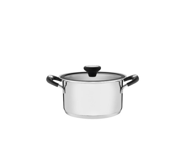 Encontraproduto.com.br - Caçarola Funda Inox com Fundo Triplo Solar Silicone 16cm - Tramontina