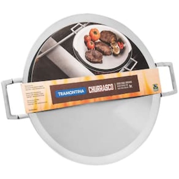 Encontraproduto.com.br - Disco para Grelhar Tramontina em Aço Inox com Corpo Triplo 3,5 L