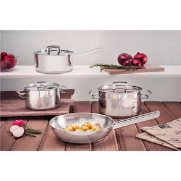 Encontraproduto.com.br - Caçarola Funda Aço Inox Brava 20 cm Tramontina
