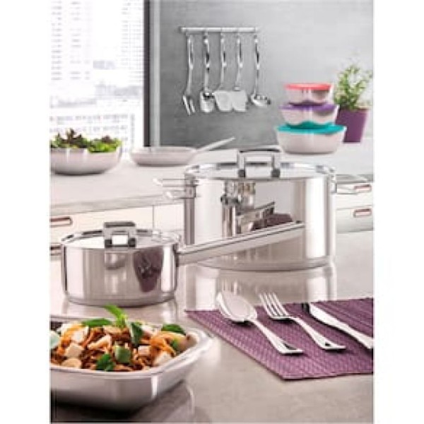 Encontraproduto.com.br - Caçarola Funda Aço Inox Brava 20 cm Tramontina
