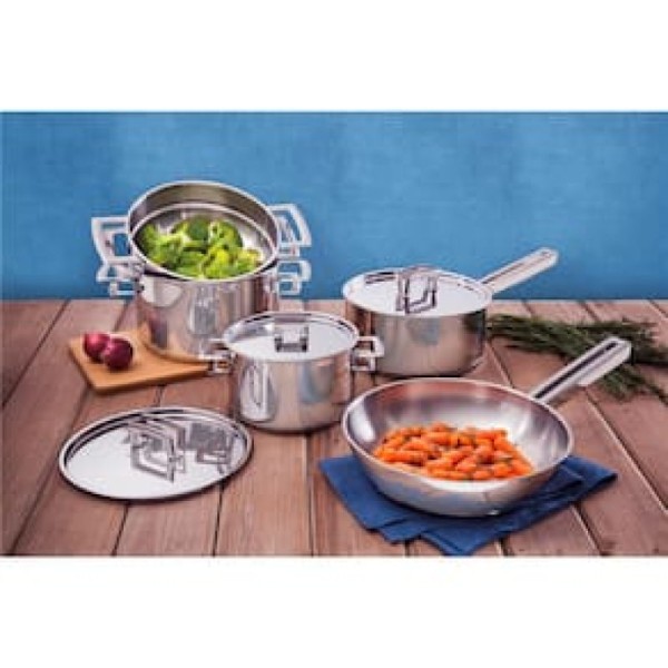Encontraproduto.com.br - Caçarola Funda Aço Inox Brava 20 cm Tramontina