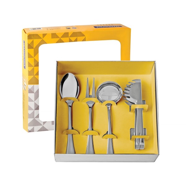 Encontraproduto.com.br - Jogo de Utensílios com 4 Peças Tramontina Havana em Aço Inox