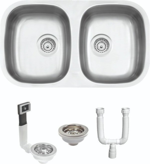 Encontraproduto.com.br - Cuba Tramontina 1/1 em Aço Inox sem Alças Profundidade 65 mm - Aço 430