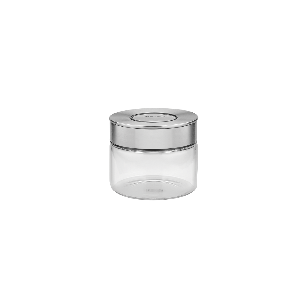 Encontraproduto.com.br - Pote de Vidro Purezza com Tampa de Inox 400ml - Tramontina