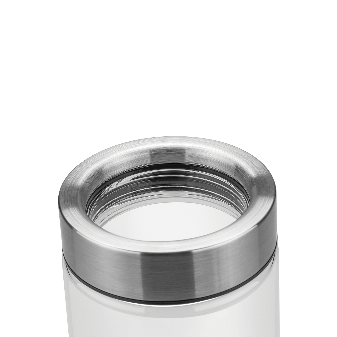 Encontraproduto.com.br - Pote de Vidro Purezza com Tampa de Inox 400ml - Tramontina