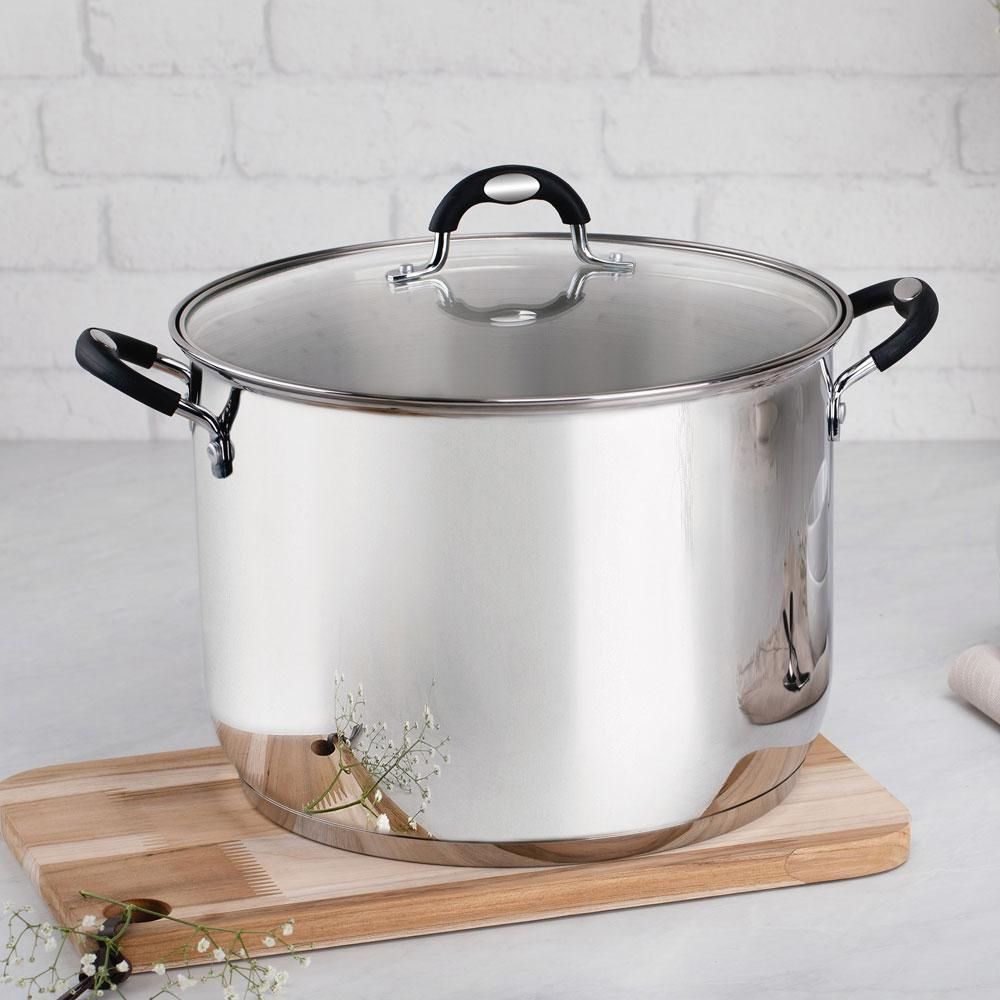 Encontraproduto.com.br - Caldeirão Aço Inox 30 cm Solar Silicone Tramontina