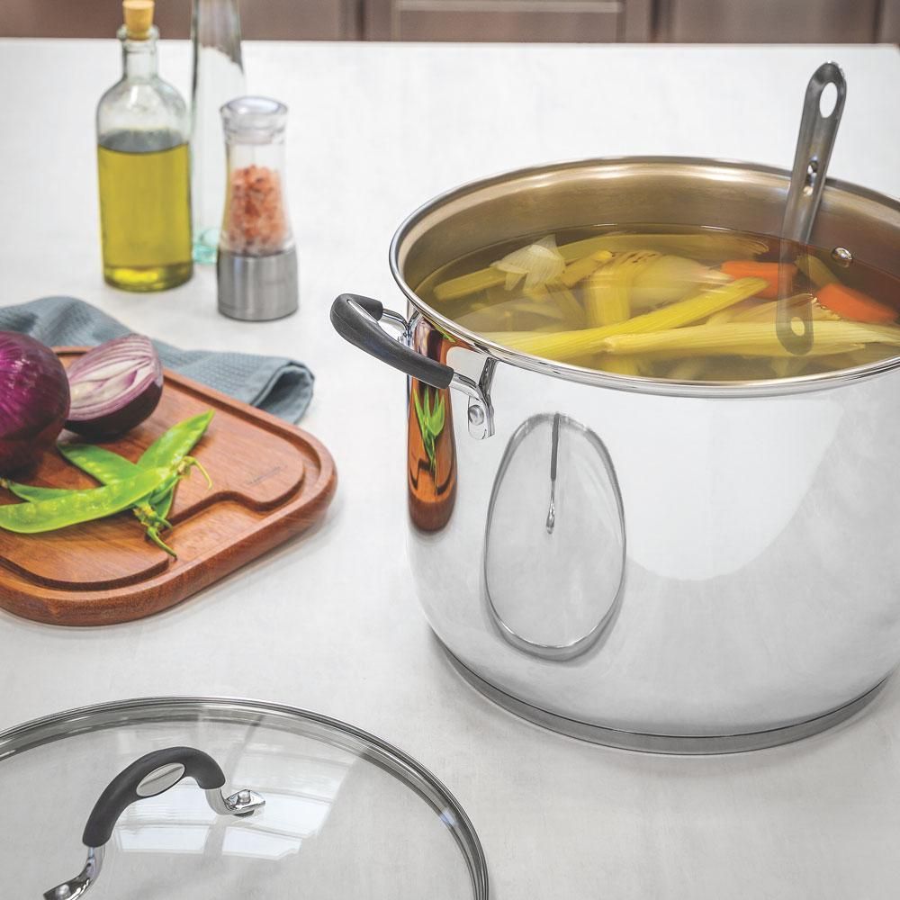 Encontraproduto.com.br - Caldeirão Aço Inox 30 cm Solar Silicone Tramontina
