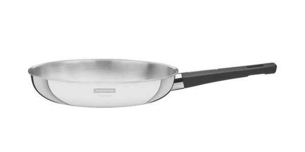 Encontraproduto.com.br - Frigideira Aço Inox 26cm Com Cabo Grano Baquelite Tramontina