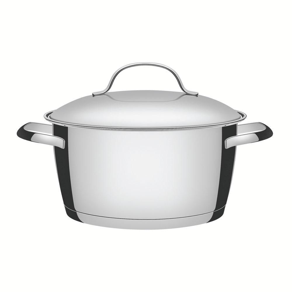 Encontraproduto.com.br - Caçarola Tramontina Allegra 18cm, 2,2 Litros, em Aço Inox, com Fundo Triplo - 62654/181