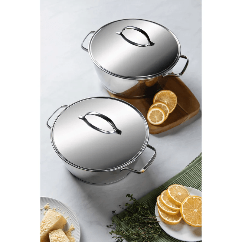 Encontraproduto.com.br - Caçarola Tramontina Allegra 18cm, 2,2 Litros, em Aço Inox, com Fundo Triplo - 62654/181