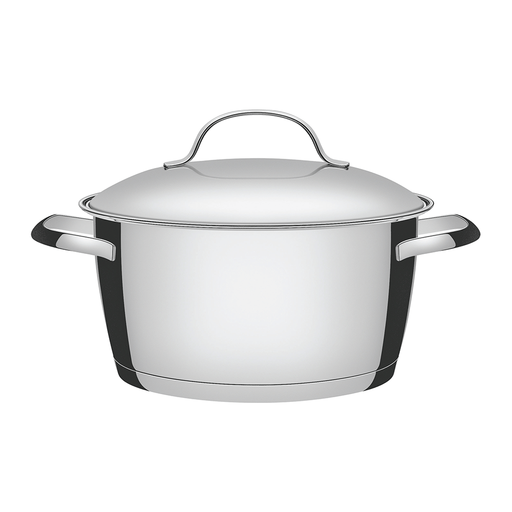 Encontraproduto.com.br - Caçarola Tramontina Allegra 18cm, 2,2 Litros, em Aço Inox, com Fundo Triplo - 62654/181