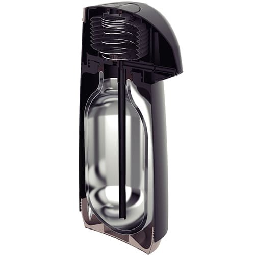 Encontraproduto.com.br - Garrafa Térmica com Bomba Inox 1L Preta Tramontina