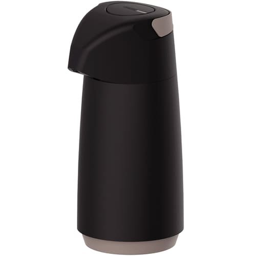 Encontraproduto.com.br - Garrafa Térmica com Bomba Inox 1L Preta Tramontina