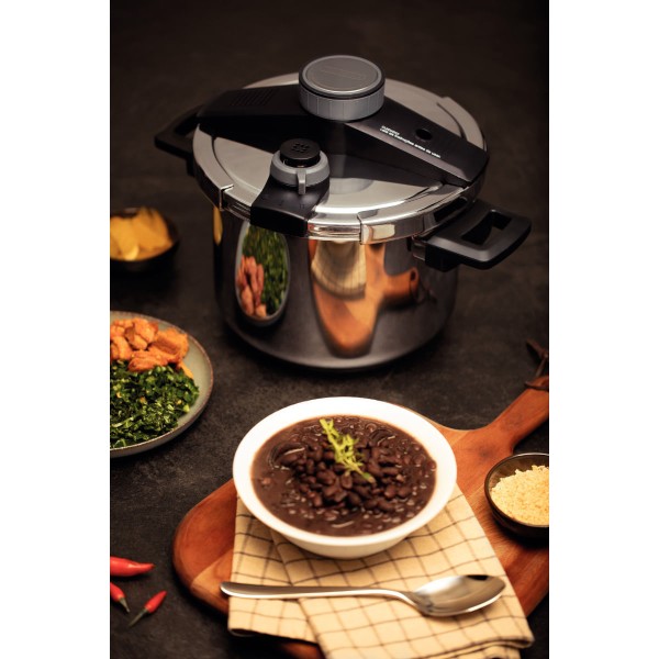 Encontraproduto.com.br - Panela de Pressão Tramontina Presto com Fundo Triplo 6 Litros
