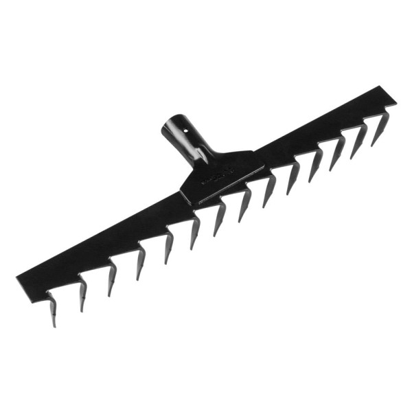 Encontraproduto.com.br - Ancinho Estampado com 14 Dentes Tramontina em Aço sem Cabo