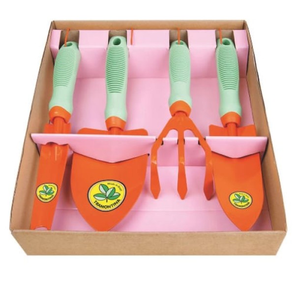 Encontraproduto.com.br - Conjunto Para Jardinagem Plastico 05 Peças Tramontina