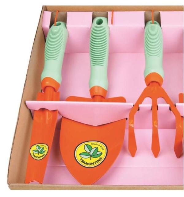 Encontraproduto.com.br - Conjunto Para Jardinagem Plastico 05 Peças Tramontina