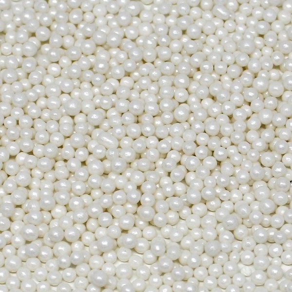 Confeitos de Açúcar Pérolas P Branca 60g DOCES MORELLO