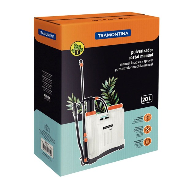 Encontraproduto.com.br - Pulverizador Costal Manual 20 L Tramontina