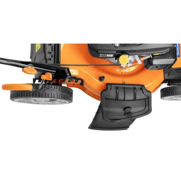 Encontraproduto.com.br - Cortador De Grama A Gasolina Tramontina Cc53m Com Diâmetro De Corte De 530 Mm Motor 159 Cc Chassi Metálico E Recolhedor