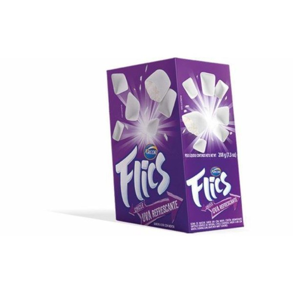 Encontraproduto.com.br - Chiclete Flics Uva c/12 - Arcor
