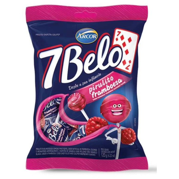 Encontraproduto.com.br - Pirulito Arcor 7 Belo Framboesa 672g