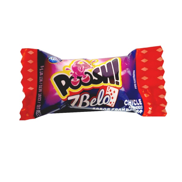 Encontraproduto.com.br - Chiclete Poosh 7 Belo Framboesa c/40 - Arcor