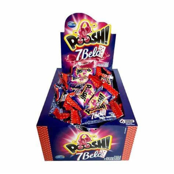 Encontraproduto.com.br - Chiclete Poosh 7 Belo Framboesa c/40 - Arcor
