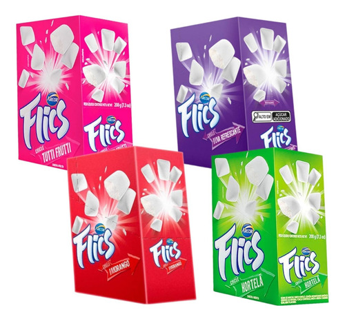 Goma de mascar sabor Menta 208g - Flics