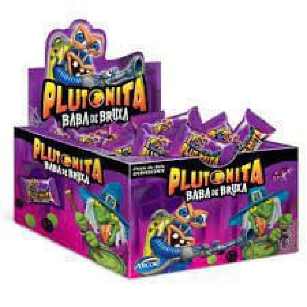 Encontraproduto.com.br - Chiclete Arcor Plutonita Baba de Bruxa Caixeta com 180g