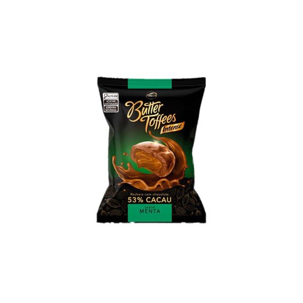 Encontraproduto.com.br - Balas Butter Toffees 53% Cacau e Menta 90g