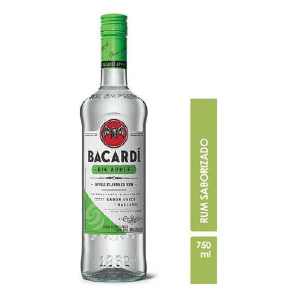 Encontraproduto.com.br - Rum Bacardi Big Apple Flavored Garrafa 980ml