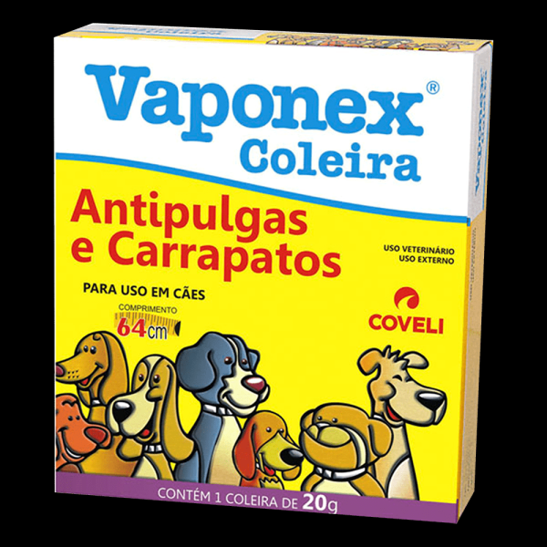Encontraproduto.com.br - Coleira Antipulgas Vaponex Coveli 64Cm