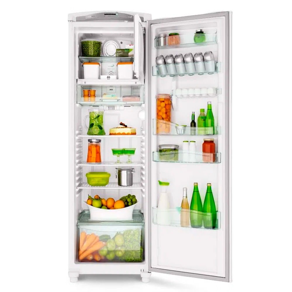 Encontraproduto.com.br - Geladeira Consul Frost Free CRB39AB com Gavetão Hortifruti 342 Litros Branca 220V