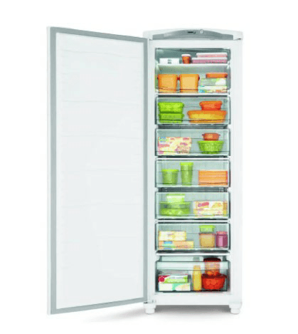 Encontraproduto.com.br - FREEZER VERTICAL 246L CONSUL CVU30 BRANCO 220V